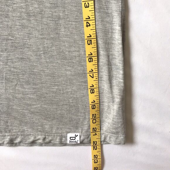 Boody Eco Wear Organic Bamboo Womens XS Gray Short Sleeve Pullover Top Stretch - Picture 8 of 8